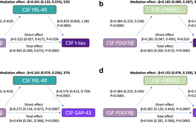 Dissection of blood–brain barrier dysfunction through CSF PDGFRβ and amyloid, tau, neuroinflammation, and synaptic CSF biomarkers in neurodegenerative disorders